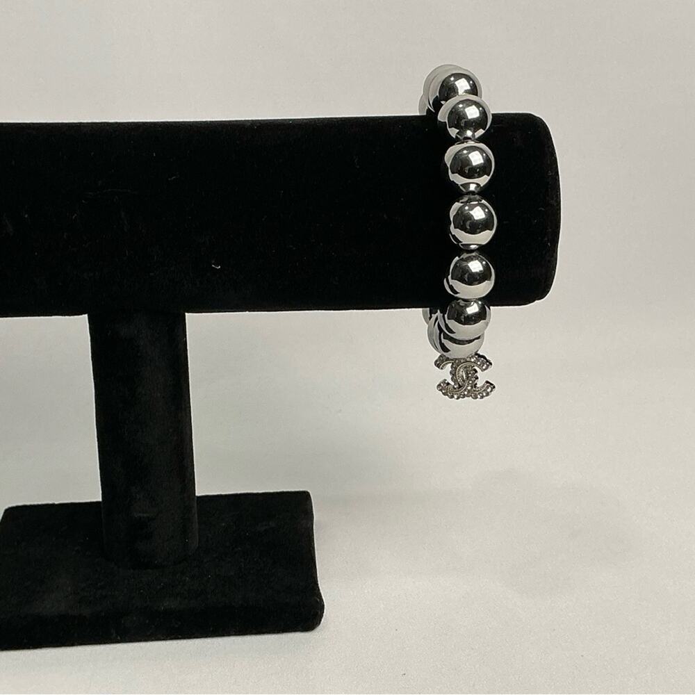 Chanel Silver metal Beaded Bracelet - Picture 2 of 6
